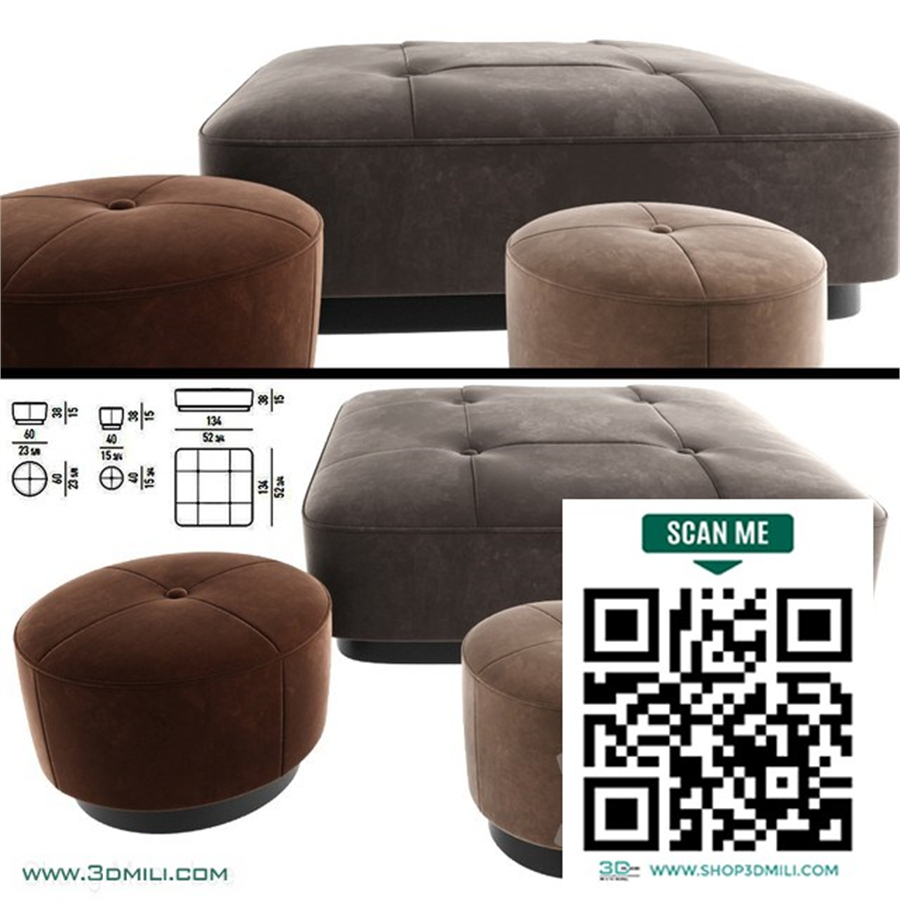 Minnoti Jacques Poufs Velvet